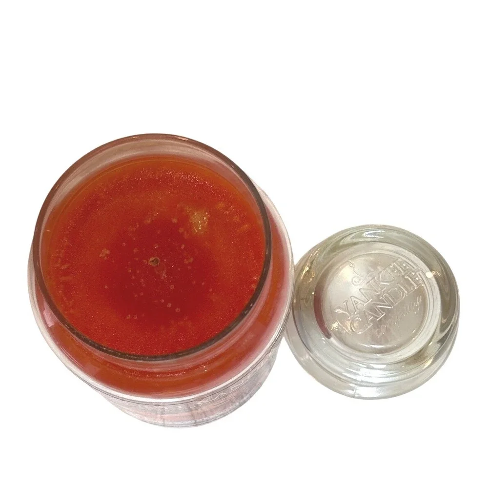Yankee Candle rare Harvest Welcome Large Jar Candle 22 oz Orange Fall Scent